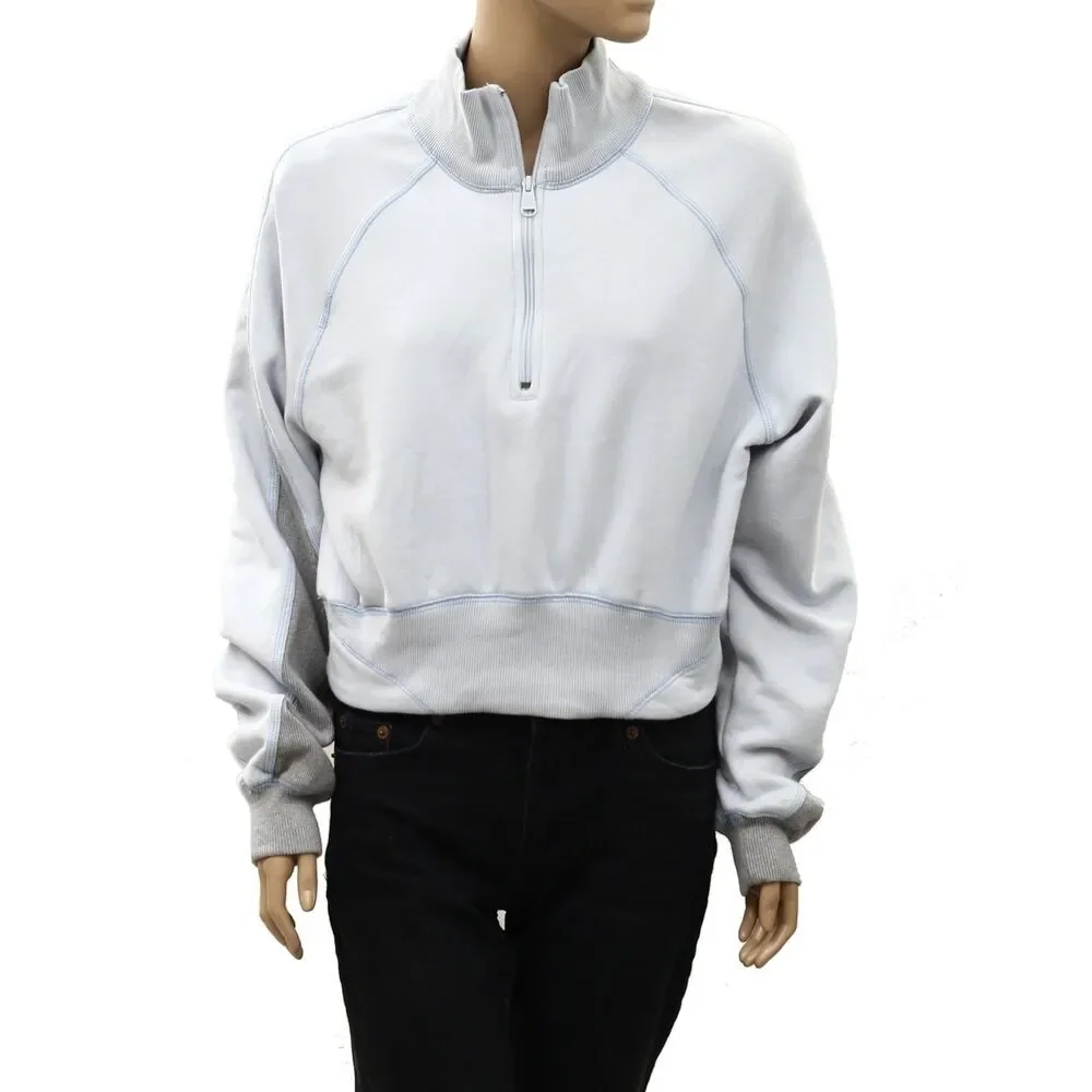 Free People FP Movement Out Of The Park Pullover Sweatshirt Cropped Top S 288893
